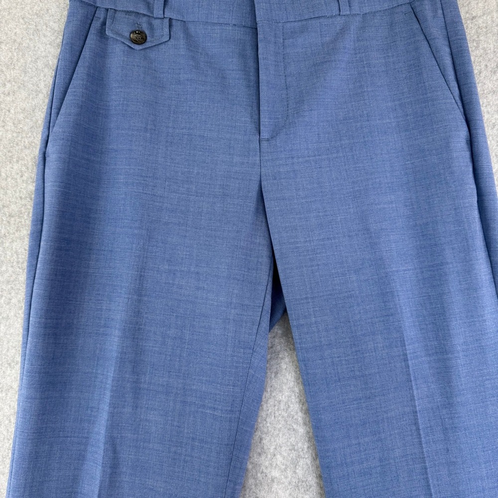 Banana Republic Dress Pants Women 4 Blue Good Straight Leg Workwear